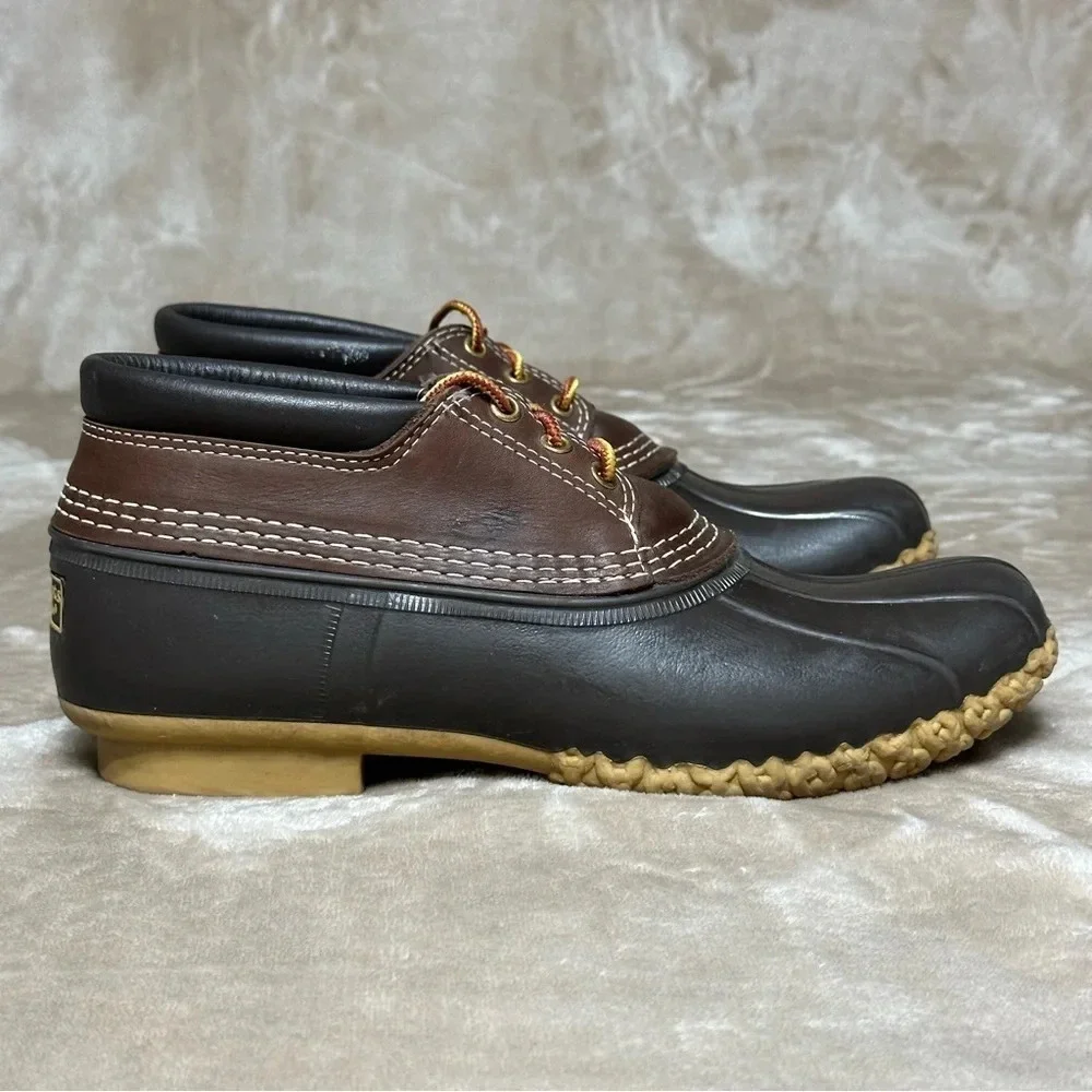L.L. Bean Waterproof, Mud proof Gum sole Lace Up Bean Boots Shoes Size 10 N